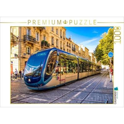 CALVENDO Puzzle Eine hochmoderne Tram, unterwegs in Bordeaux | 1000 Teile Lege-Größe 64x48cm Foto-Puzzle für glückliche Stunden, von , Calvendo Puzzle