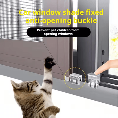 Cat Window Safety Lock Cat Window Guard For Anti Fall Protection & Controlled Window Opening 6pcs