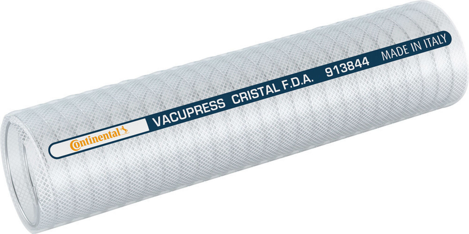 Saug- und Druckschlauch VACUPRESS CRISTAL FDA 19x4,5mm, 60m Continental ; ContiTech (5910001679)