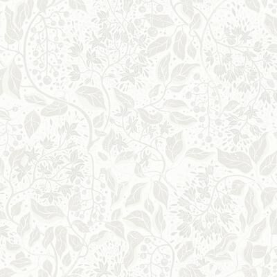 A-Street Prints Turi Light Grey Twining Vines Wallpaper