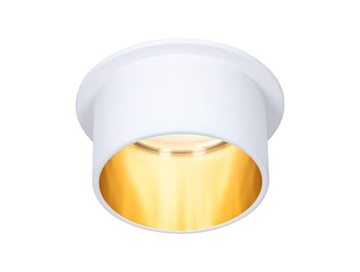 Paulmann 93380 spots encastrés LED Gil Gradable sur 3 niveaux rond incl. 1x6W blanc dépoli projecteurs encastrés doré alu spot 2700K Coin