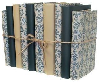 Booth & Williams Decorative Books - Forest Mist Paper Wrapped Book Bundle - 1 Foot of Green Books
