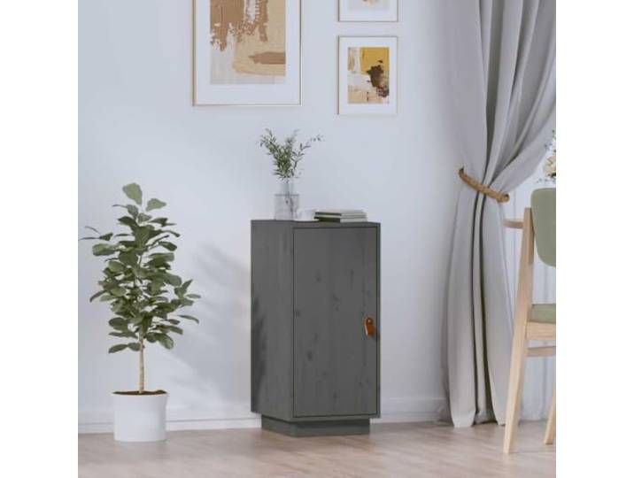 HEFZGDB Rustikales Sideboard Massivholz Kiefer mit Stauraum, Beistellschrank aus massivem Kiefernholz, Sideboard aus massivem Kiefernholz mit 3 Fächern und Tür