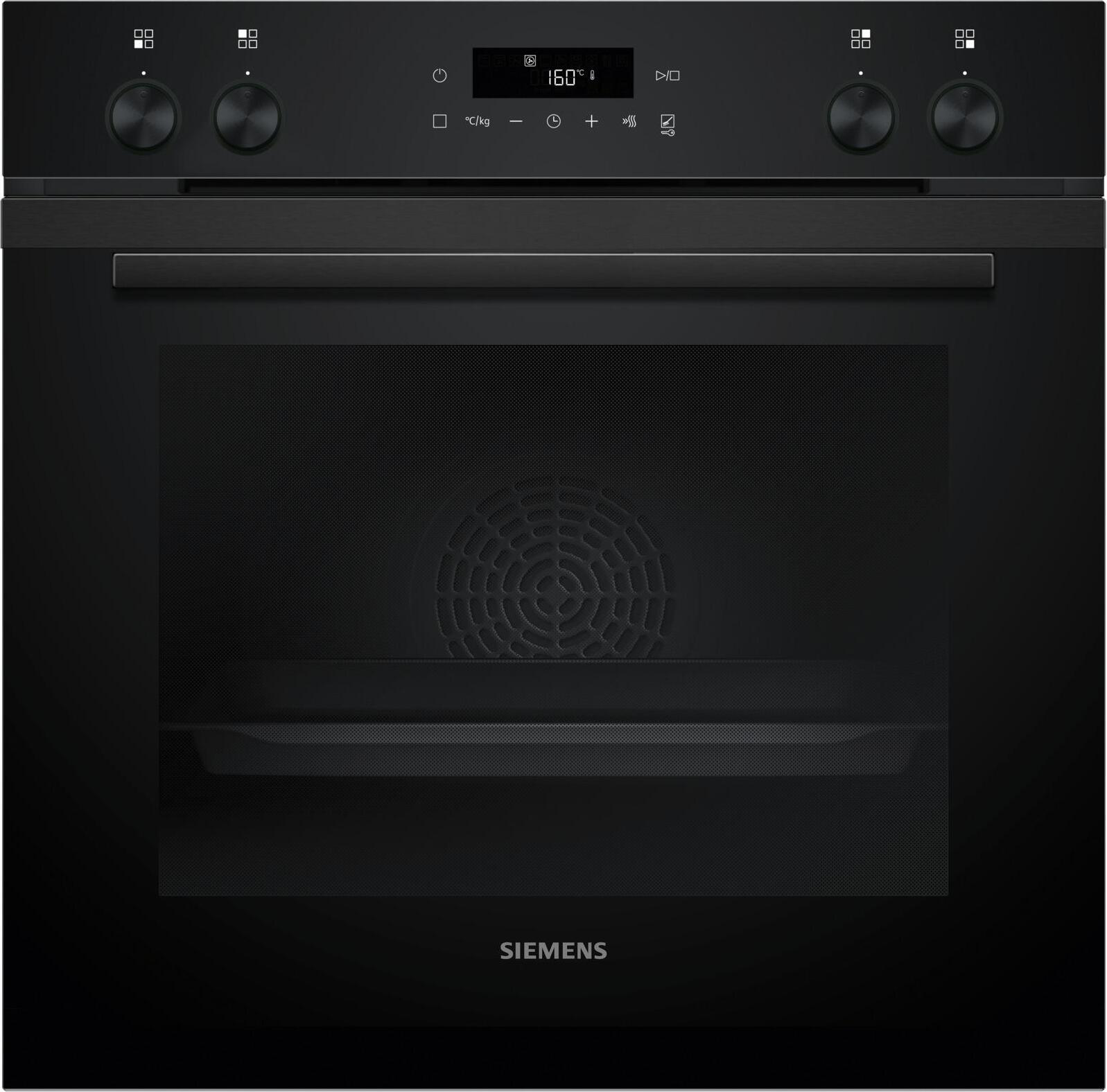 Siemens iQ300 HE271ABB4 + EI631CFB1E + HZ631070, Zonen-Induktionskochfeld, 4 Zone(n), Glaskeramik, Schwarz, Berührung, 59,2 cm