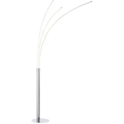 LED Stehleuchte, moderne 3 Leuchtarme, warmweiß, inkl. Kippschalter