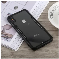 Schutzhülle für iPhone XS Cover Case Panzer Hülle Tasche Schwarz