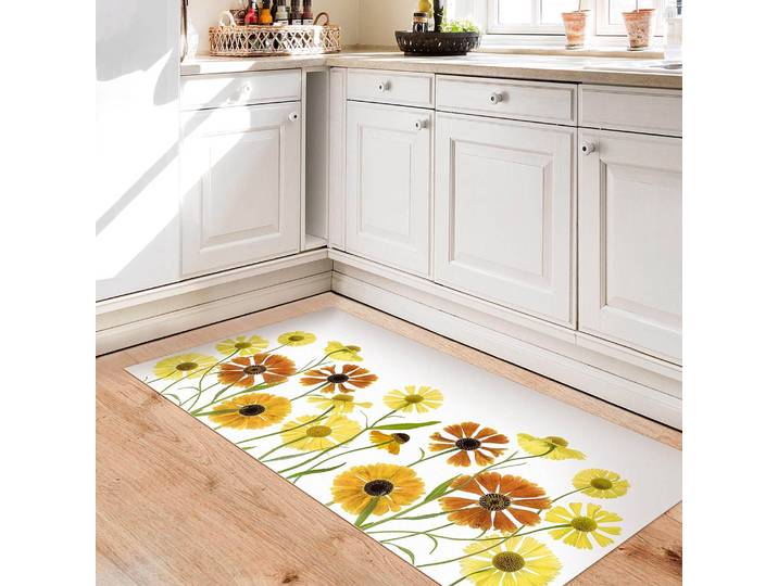 Vinylteppich Helenium 240 x 120cm Weiß