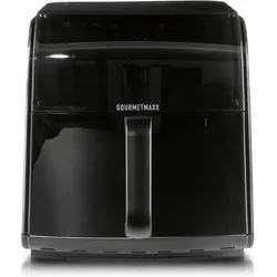 Gourmetmaxx Heissluftfritteuse mit Sichtfenster & Panoramadach, Fritteuse, Schwarz, Transparent