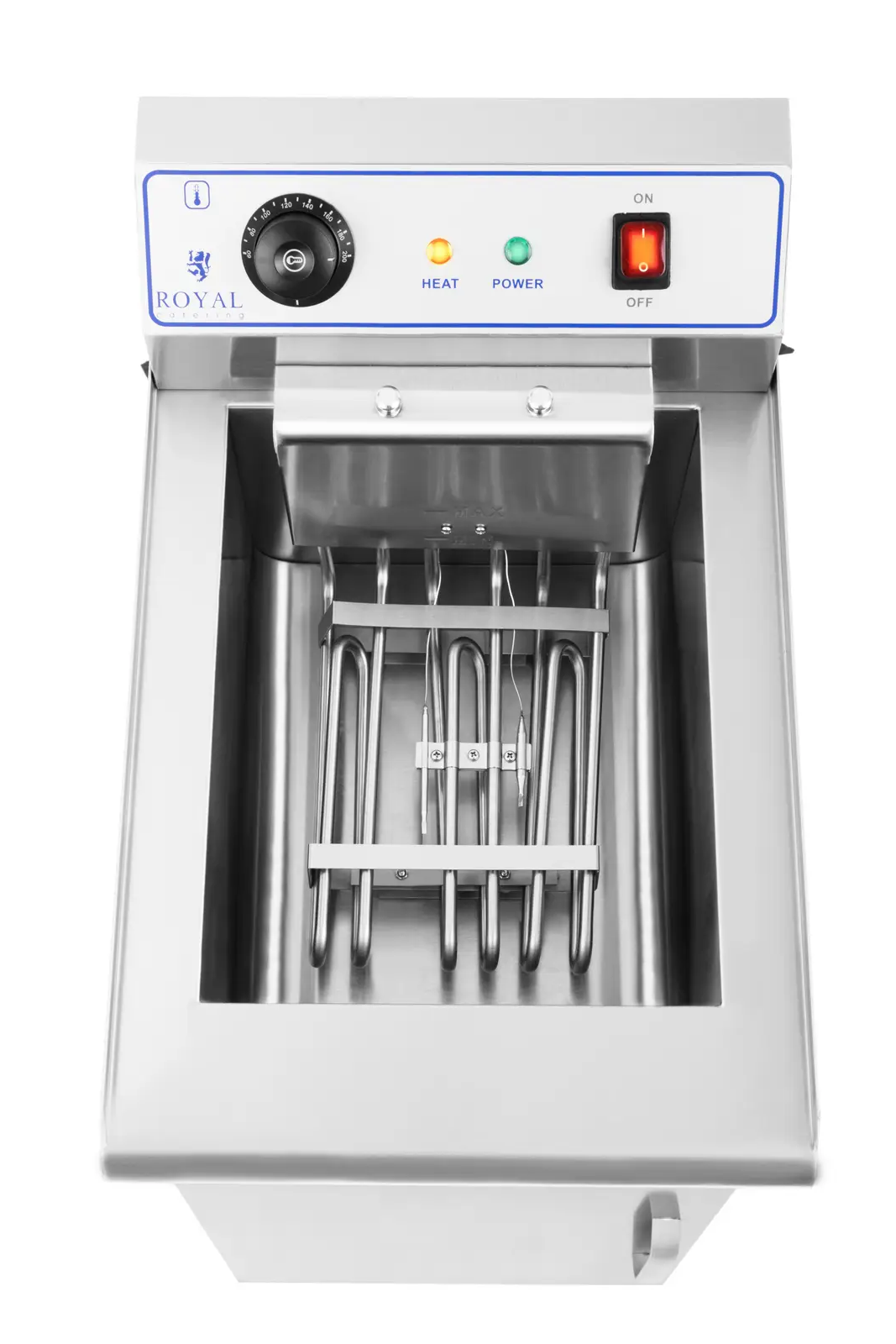 Elektro-Fritteuse - 16 l - 6000 W - 400 V - Unterschrank - Ablasshahn - Royal Catering RCKF 16ESH   ELEKTRISCHE KABINETTFR