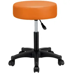 Casaria Deuba Rollhocker orange