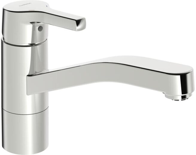 Hansa Mitigeur monocommande d'évier HANSAPALENO pivotant, bec 215 mm, ND, chrome (56481103)