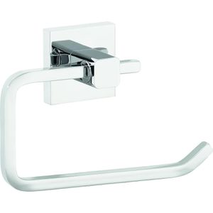 Tesa Toilettenpapierhalter Deluxxe, verchromt, zum Kleben, für 1 Rolle, aus Metall