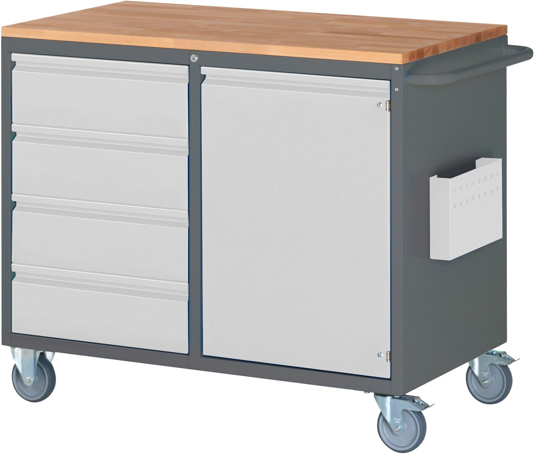 STIER Montagewagen Premium mit 4 Schubladen und 1 Flügeltür BxTxH 1145x650x975 mm (906133)