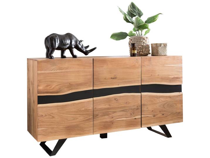 Sideboard 148 x 85 cm braun
