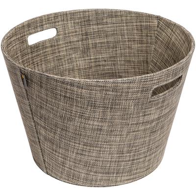 Allzweckkorb ADURO "Proline", beige (natur), B:45cm H:31cm Ø:45cm, Polyethylenterephthalat (PET), Aufbewahrungsboxen, Allzweckkorb, mit einer Ziernaht
