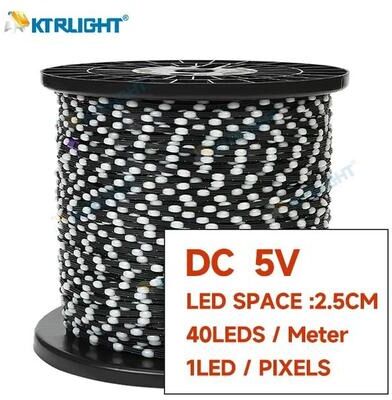 Uplift Picks WS2811 5V RGB Addressable LED Curtain Lights For DIY Projects 2.5cm (black Wire) 5v 3 Pin 10 Meters