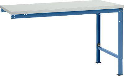 Manuflex Ansatztisch UNIVERSAL Spezial, Tischplatte Kunststoff, 1500x1000, brillantblau
