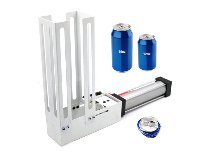 Compacteur de canettes en aluminium pneumatique, broyeur de bouteilles de 16 oz, économiseur d'espace, outil de recyclage