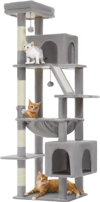Inspire Curations Majestic Haven Large Cat Tree Tower With Condo Beds & Scratching Posts amt0281gy