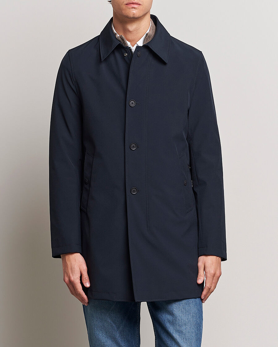 Oscar Jacobson Johnson Coat Navy men 52 Blå