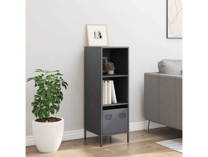 Anthracite Buffet & bahut contemporain，Buffet haut， anthracite 35x39x103 5 cm acier FR&3056