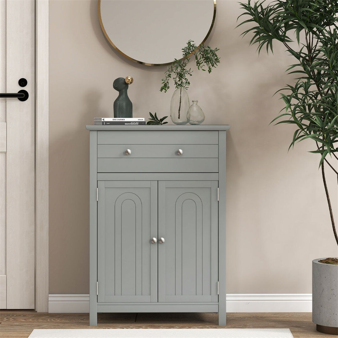 Lily Manor Freestanding Bathroom Cabinet Natural 80cm H X 60cm W X 30cm D