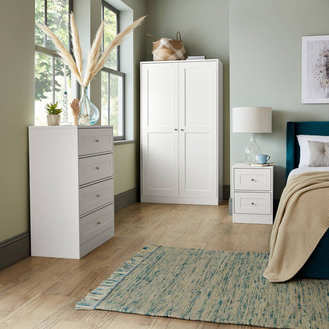 Marlow Home Co. Merrigan 3 Piece Bedroom Set Ivory White