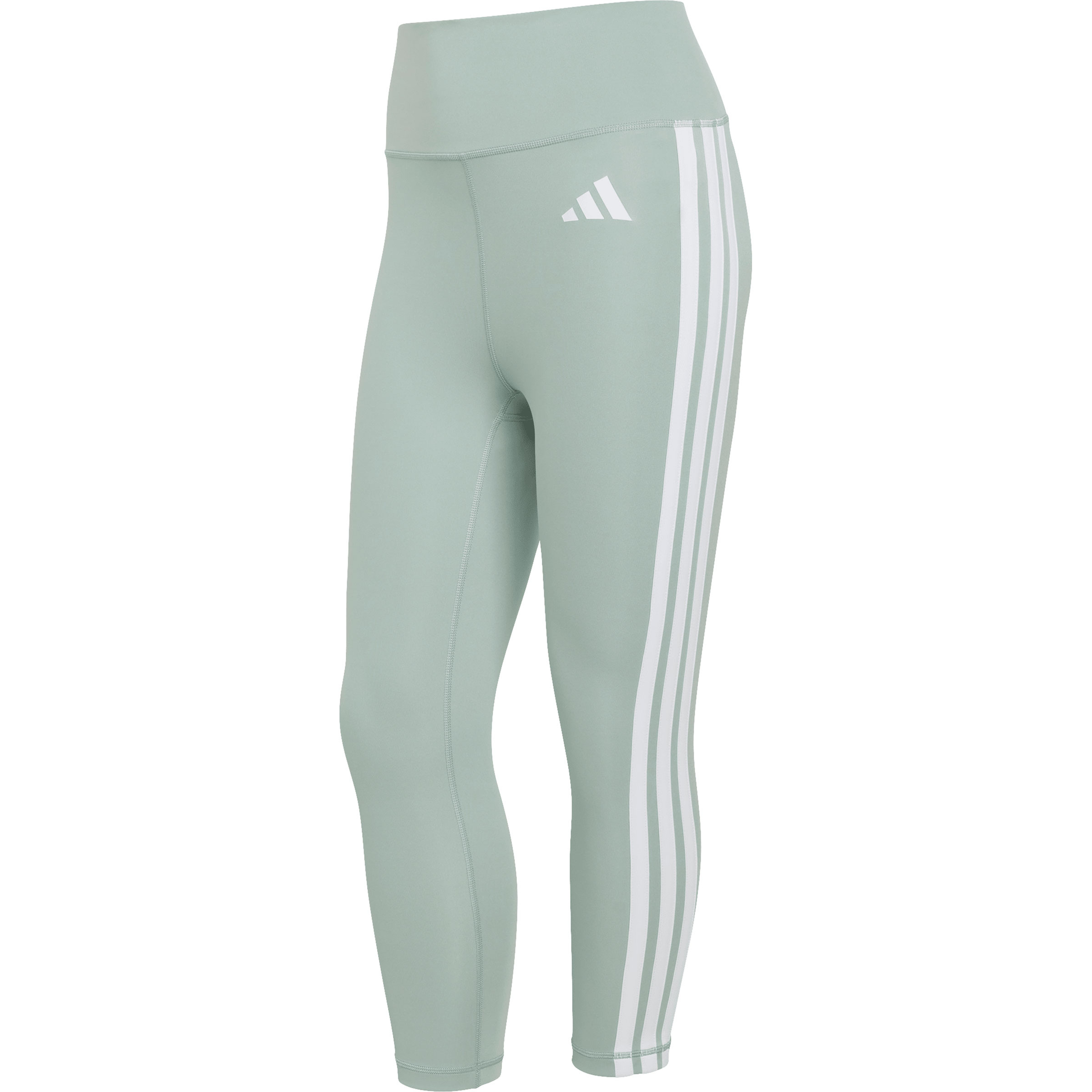 adidas Optime Essentials Workout 3/4 Tights Damen Yogahose gruen Größe XS Training & Fitness | Yoga Elastisch