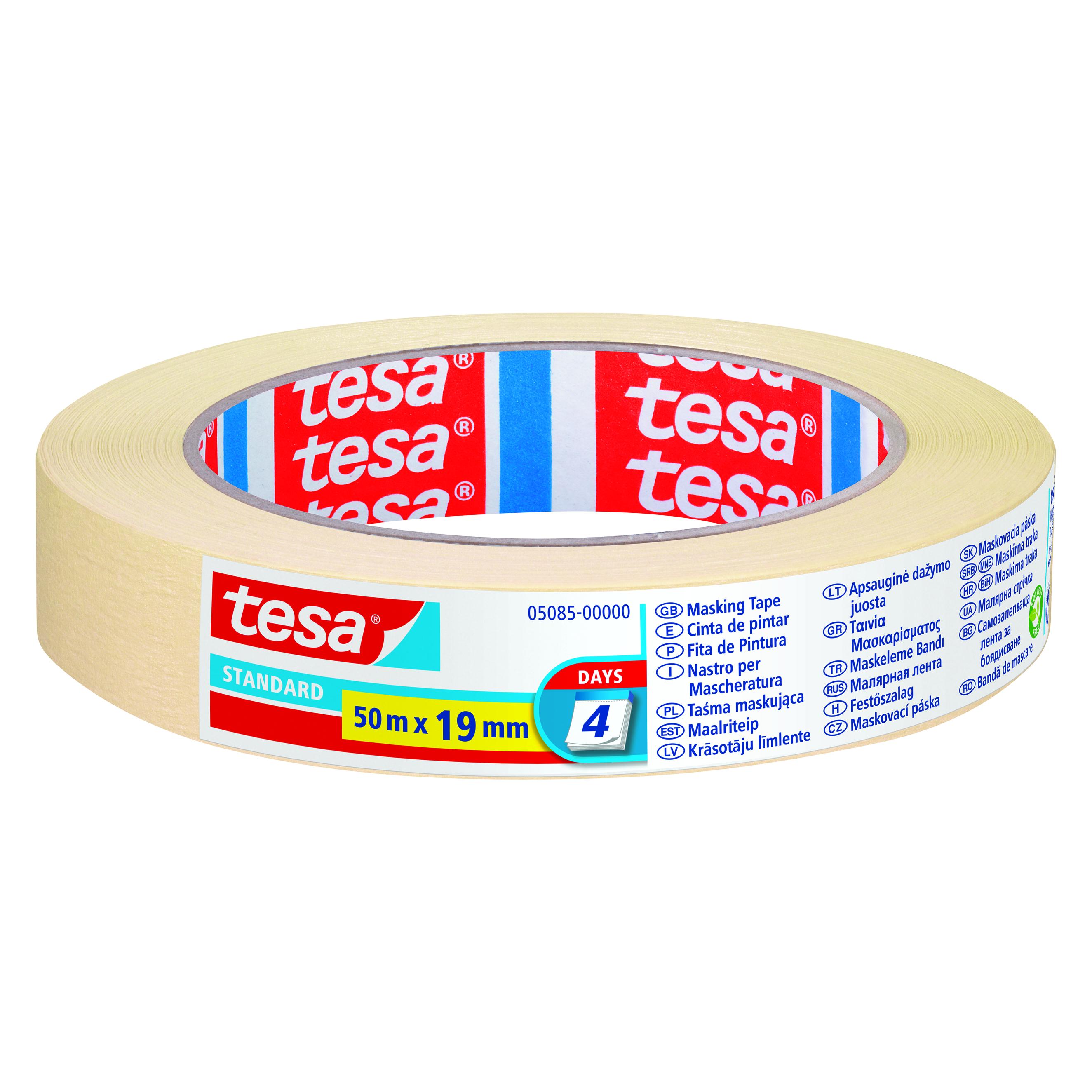 tesa Abdeckband, 19 mmx 50 m, weiss (19 mm) (05085-00000-03)