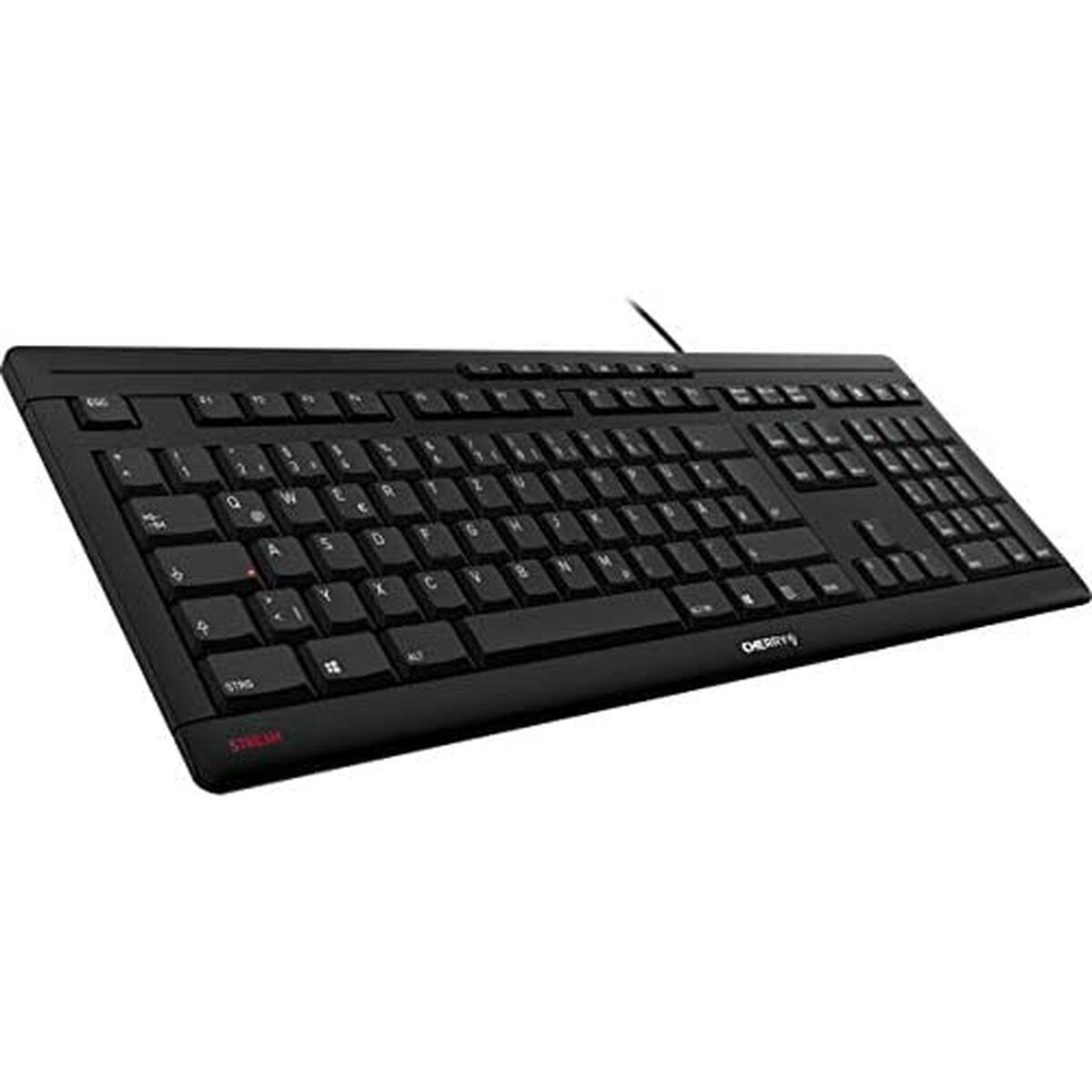Cherry Stream Keyboard USB Spaans Zwart met CHERRY SX Toetsen