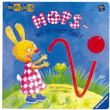 Doris Rübel - ministeps® Bücher: Hops - wo ist mein Ball?: Ab 18 Monaten: Mit Spuren zum Fingerwandern - Preis vom 10.10.2026 11:48:34 h