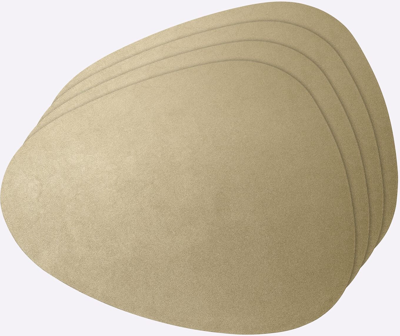 Platzset HEINE HOME, beige (goldfarben), B:45cm, 100% Polyurethan, Platzsets, Platzset goldfarben B/L: 45cm x, 1 Stk., Kunstfaser
