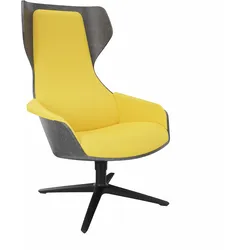 Sedus se:lounge Loungesessel - Nova Gold (91S) / Anthrazit (V51) / Schwarz (103)