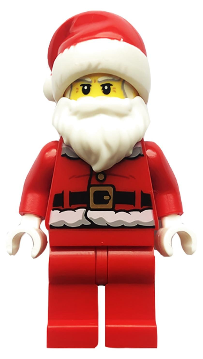 LEGO Minifiguur Kerstman met rood jasje en lolly