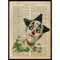 POSTER Clowns. Jonas Blatt A4 Rahmenlos