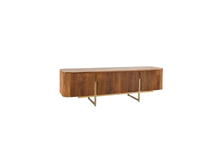 Design Lowboard „Nillos“ Mangoholz Natural, Gold Invicta Interiors