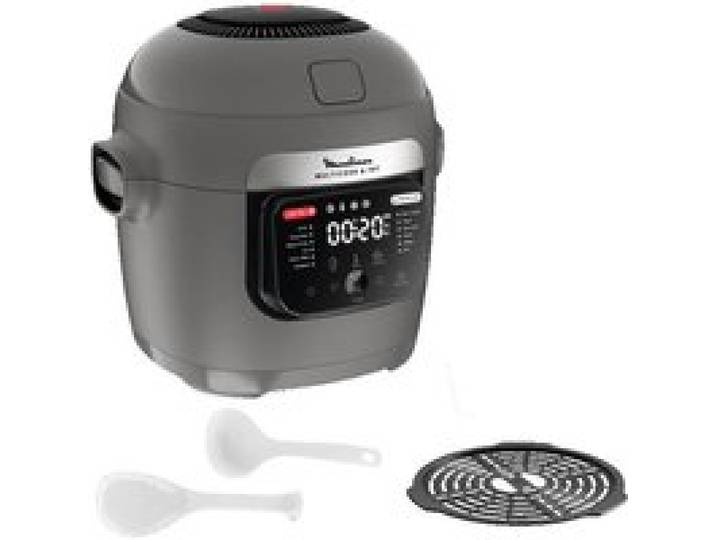 Moulinex Multicook & Fry Multicuiseur et air fryer intégré 12 programmes Cuisson sur 2 niveaux Capacité 6L MZ730BF0