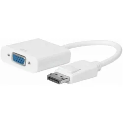 MicroConnect Displayport-VGA M-F 15cm White V1.2 Active (DisplayPort), Video Adapter, Weiss