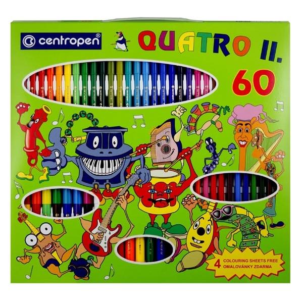 Centropen Kleines Künstlerset: Filzstifte + Buntstifte + Marker + Malbücher (9396) (9396)