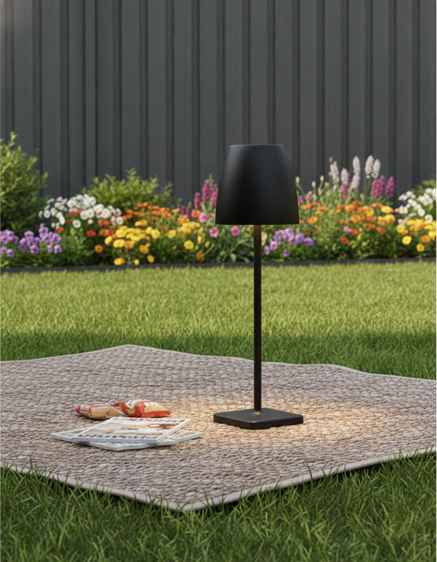 Lyora Oplaadbare tafellamp Colt antraciet 38 cm