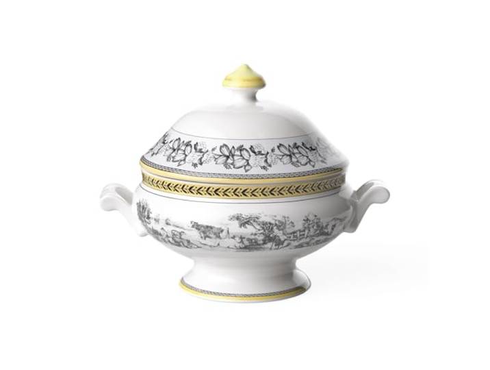 Villeroy und Boch Audun Ferme Schüssel mit Deckel, Premium Porzellan