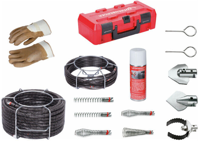 Jeu de spirales/d'outils 16 pièces avec spirales standard 16 - 22 mm ROTHENBERGE ; ROTHENBERGER (072956X)