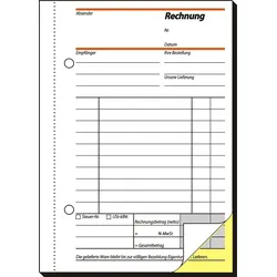 Sigel Formularbuch Rechnung A6 hoch selbstdurchschreibend VE=2x40 Blatt