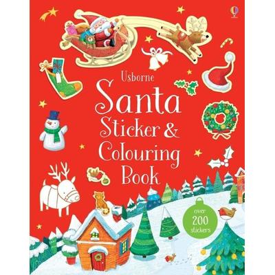 Santa Sticker and Colouring Book, Taschenbuch von Sam Taplin, Usborne Publishing, 978-1-4749-3282-0
