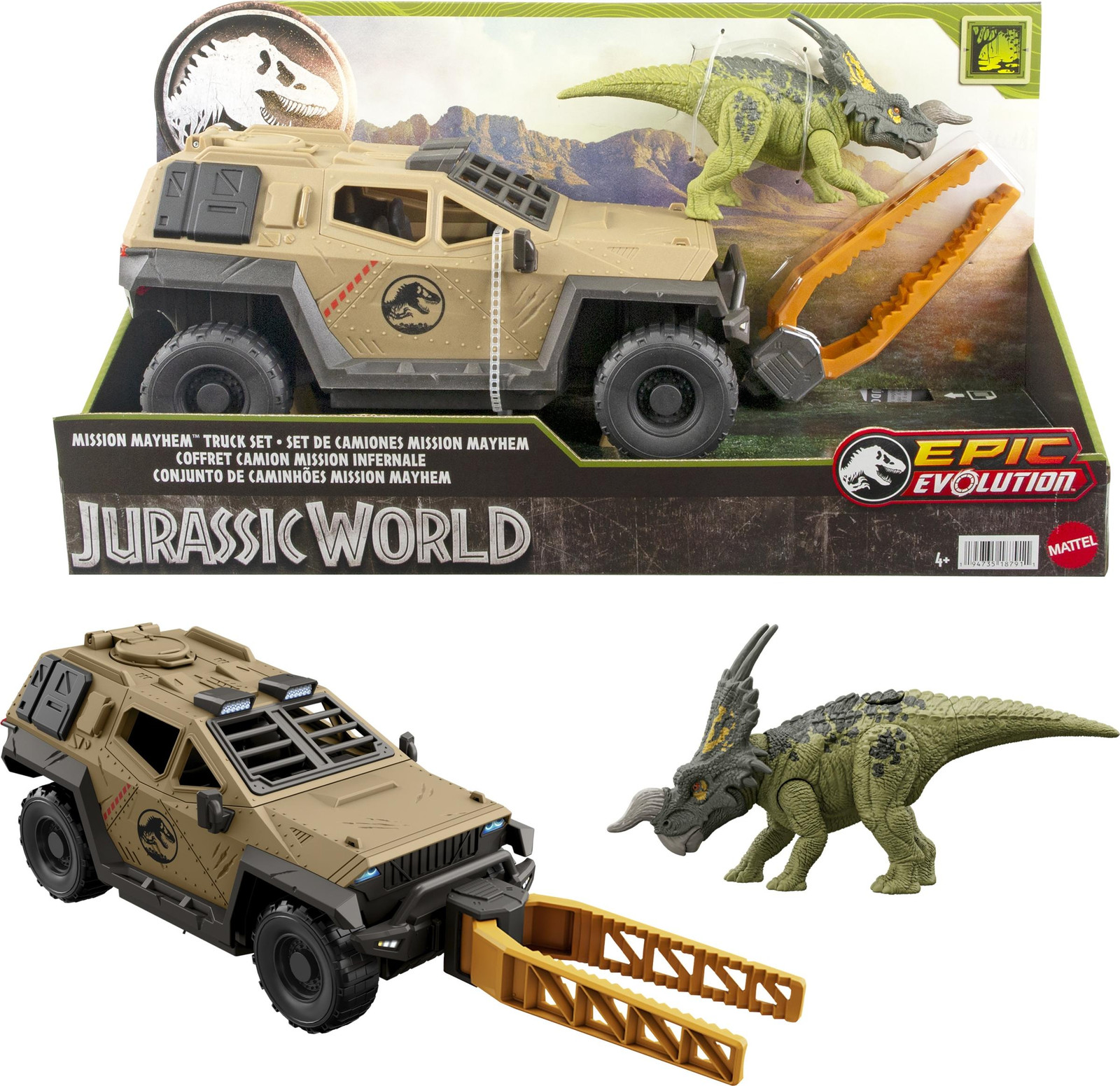 Mattel Jurassic World HRX52 Speelgoed, Zwart en Bruin, Kunststof