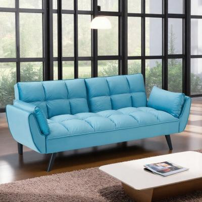 "74"" Square Arm 2-Seater Sofa with Adjustable Backrest and Throw Pillows"