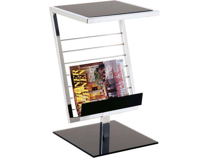 Beistelltisch HAKU Sofatisch, Wohnzimmertisch , grau (silber, silber, silber), B:36cm H:60cm T:30cm, Tische, Beistelltisch, rechteckig - aus Metall Silber B/T/H 36/30/60 cm