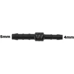 WamSter® I Schlauchverbinder Pipe Connector reduziert 5mm 4mm Durchmesser
