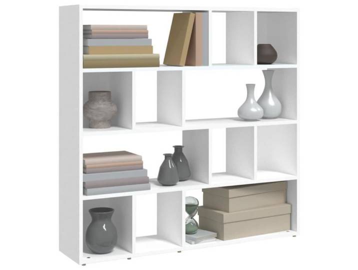 ESTINK Bibliothèque/Cloison de séparation Blanc 105x24x102 cm 85433