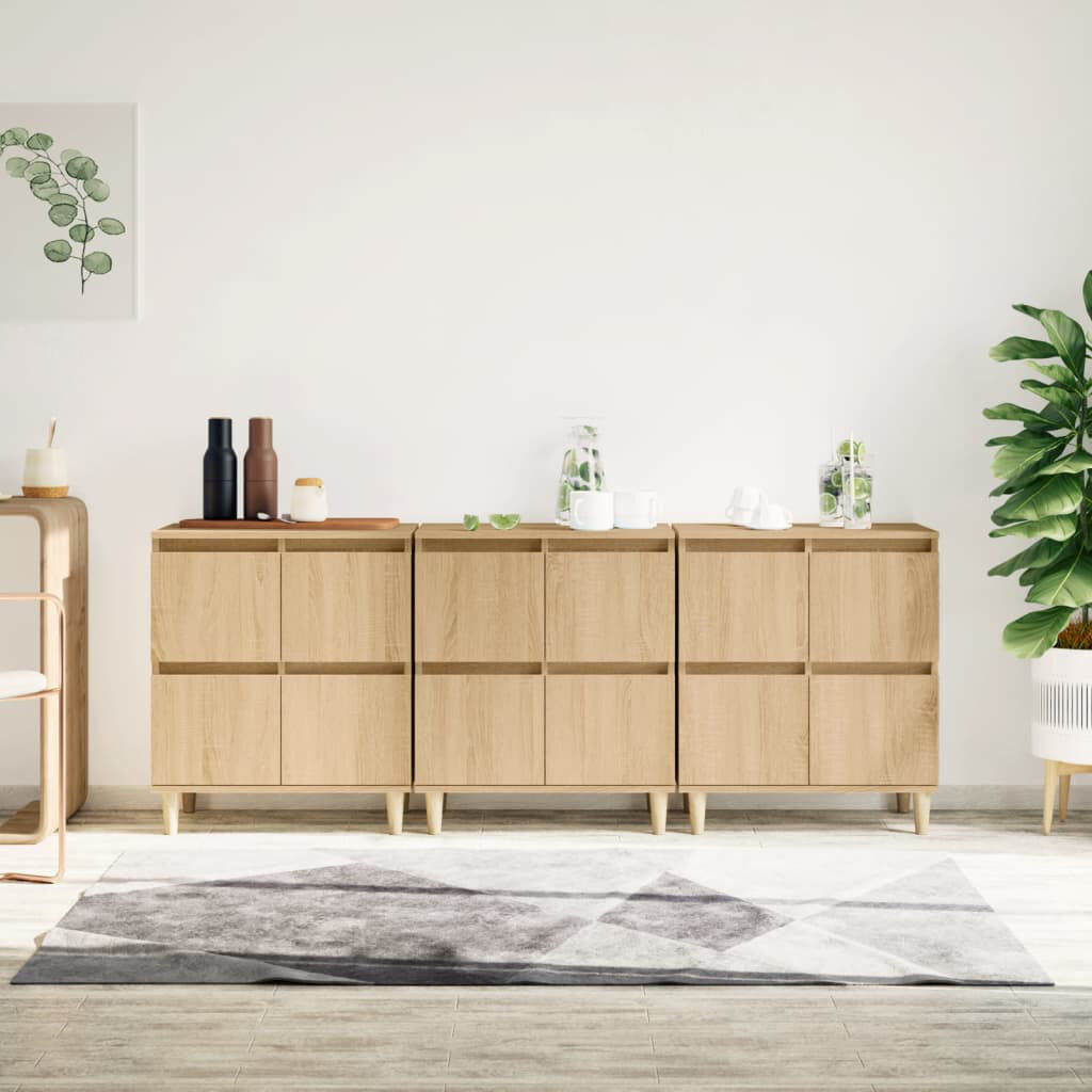 Latitude Run Jellico Sideboard Sonoma Oak 27.6cm H X 27.6cm W X 13.8cm D